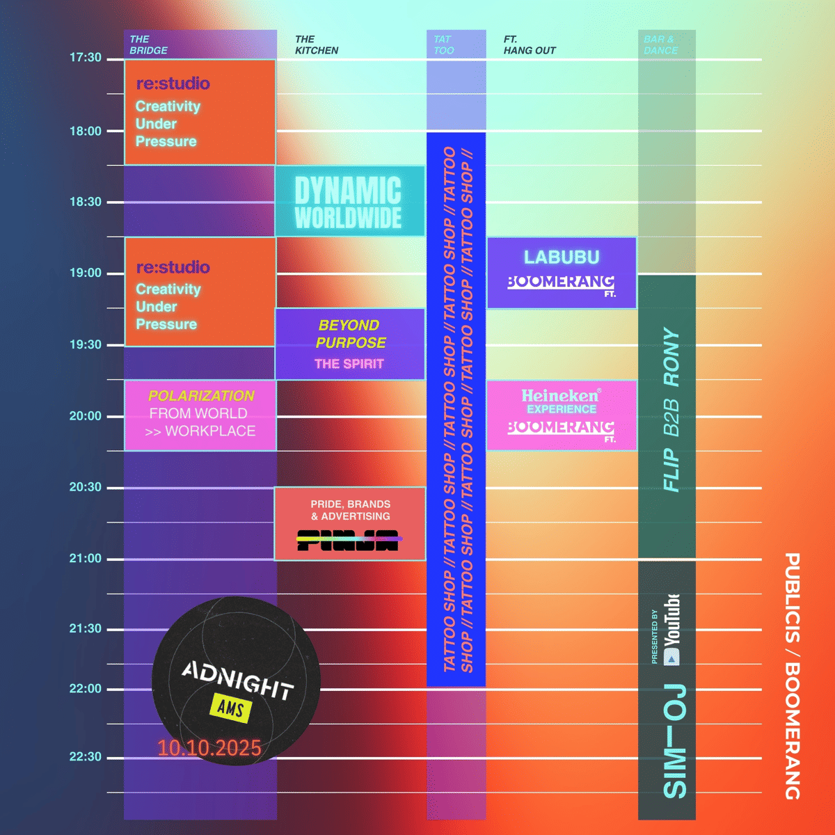 Boomerang timetable