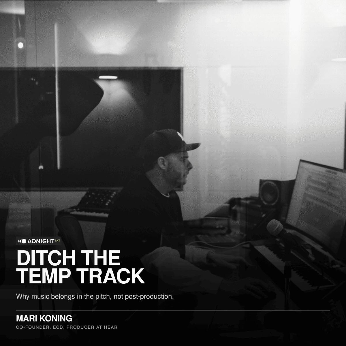 Ditch the Temp Track: Why music belongs in the pitch, not post-production.