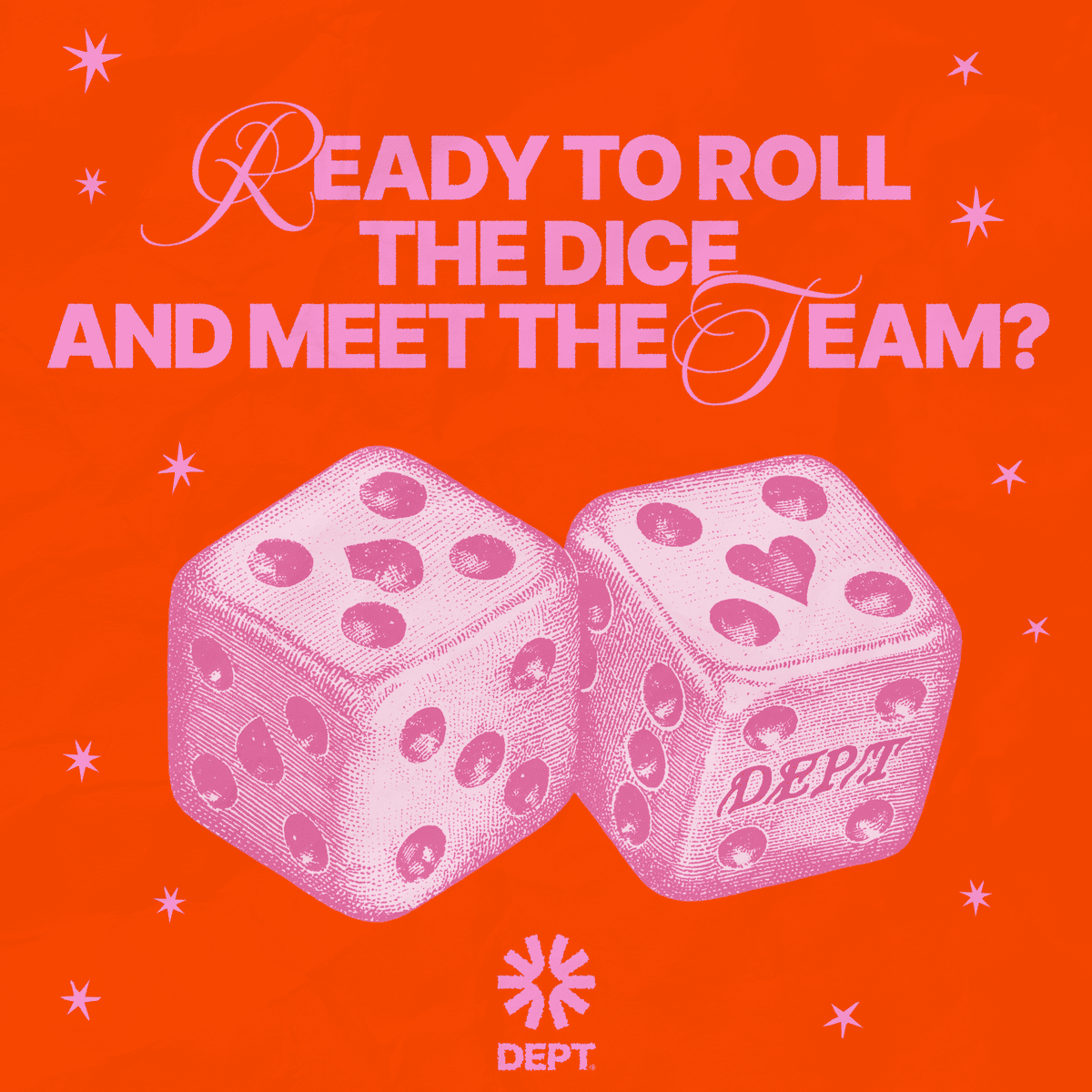 Ready to roll the dice and meet the team?